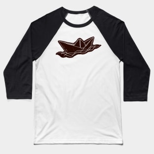 Paper boat, dark Baseball T-Shirt